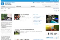 Vista de la secció La UPC al nou web