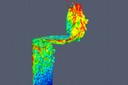 Simulació numèrica del flux turbulent a un receptor solar