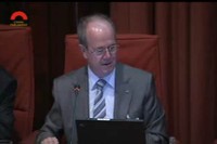 El rector Antoni Giró al Parlament de Catalunya