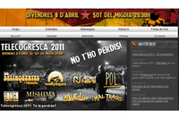 Imatge de la pàgina web de la Telecogresca 2011