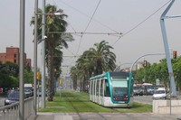 El tramvia de Barcelona.