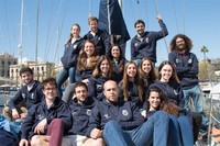 Estudiants i estudiantes de la Facultat de Nàutica de Barcelona que participaran a la Course Croisière EDHEC 2017.