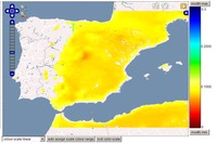 Mapa de la humitat del sòl del 24 de juliol, a les 18.04 hores