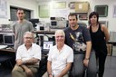 L’equip del CETpD que ha treballat en en el projecte Rempark: d’esquerra a dreta, Jaume Romagosa, Joan Cabestany, Andreu Català, Carlos Pérez i Judith Casacuberta.