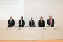La taula presidencial de l'acte