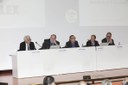 D’esquerra a dreta de la imatge: Agustí Jausàs, president de JAUSAS; Claudi Alsina, secretari general del Consell Interuniversitari de Catalunya; Enric Fossas, rector de la UPC; Joan Mateo, secretari de Polítiques Educatives del Departament d’Ensenyament de la Generalitat de Catalunya; i Enric Banda, director de l'Àrea de Ciència i Medi Ambient de la Fundació “La Caixa”.