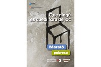 Cartell de la Marató de la pobresa del 27 de maig de 2012