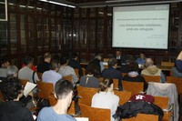 Les universitats públiques catalanes, membres de l’ACUP, presenten el comunicat 'Les universitats catalanes, amb els refugiats'