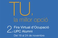 Cartell de la 2a Fira Virtual UPC Alumni