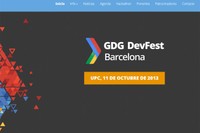 Imatge del web de la Devfest Barcelona 2013,