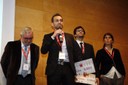 Exposició sobre l' 'spin off' Subtilis Biomaterials durant la jornada sobre noves tendències en la transferència tecnológica.