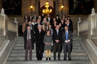 Imatge de grup dels representants que han participat en la reunió del Consortium for Advanced Studies in Barcelona (CASB).