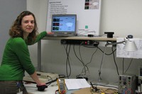 Loreto Mateu working at the Fraunhofer Institute for Integrated Circuits (Fraunhofer IIS) in Nuremberg, Germany.