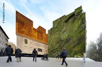 PHOTO © Fundació "la Caixa". Plants can help reduce the energy consumption of buildings like the one that houses CaixaForum Madrid. 