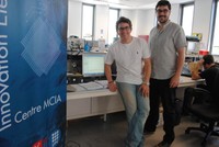 On the left, Jordi Cusidó, and on the right, Miquel Delgado, creators of the iTesTiT system. 