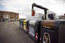 The equipment to collect bins.