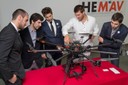 HEMAV staff with one of the firm’s drones.