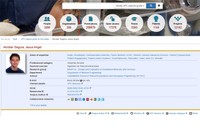 An exemple:  information about the researcher Jesús Alcober, a member of this new Directory