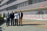 Left to right: Jaume Mora, Oncohematology scientific director at Sant Joan de Déu; Joan Bertran, CEO at CEBIOTEX; Lucas Krauel, surgeon at Hospital Sant Joan de Déu, scientific advisor and partner at CEBIOTEX, and José Antonio Tornero, researcher at UPC and CTO at CEBIOTEX. 