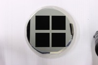 Solar cell with a black silicon surface treatment 