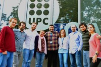 The team of researchers from the UPC’s Terrassa Campus working on the BE-OPTICAL project