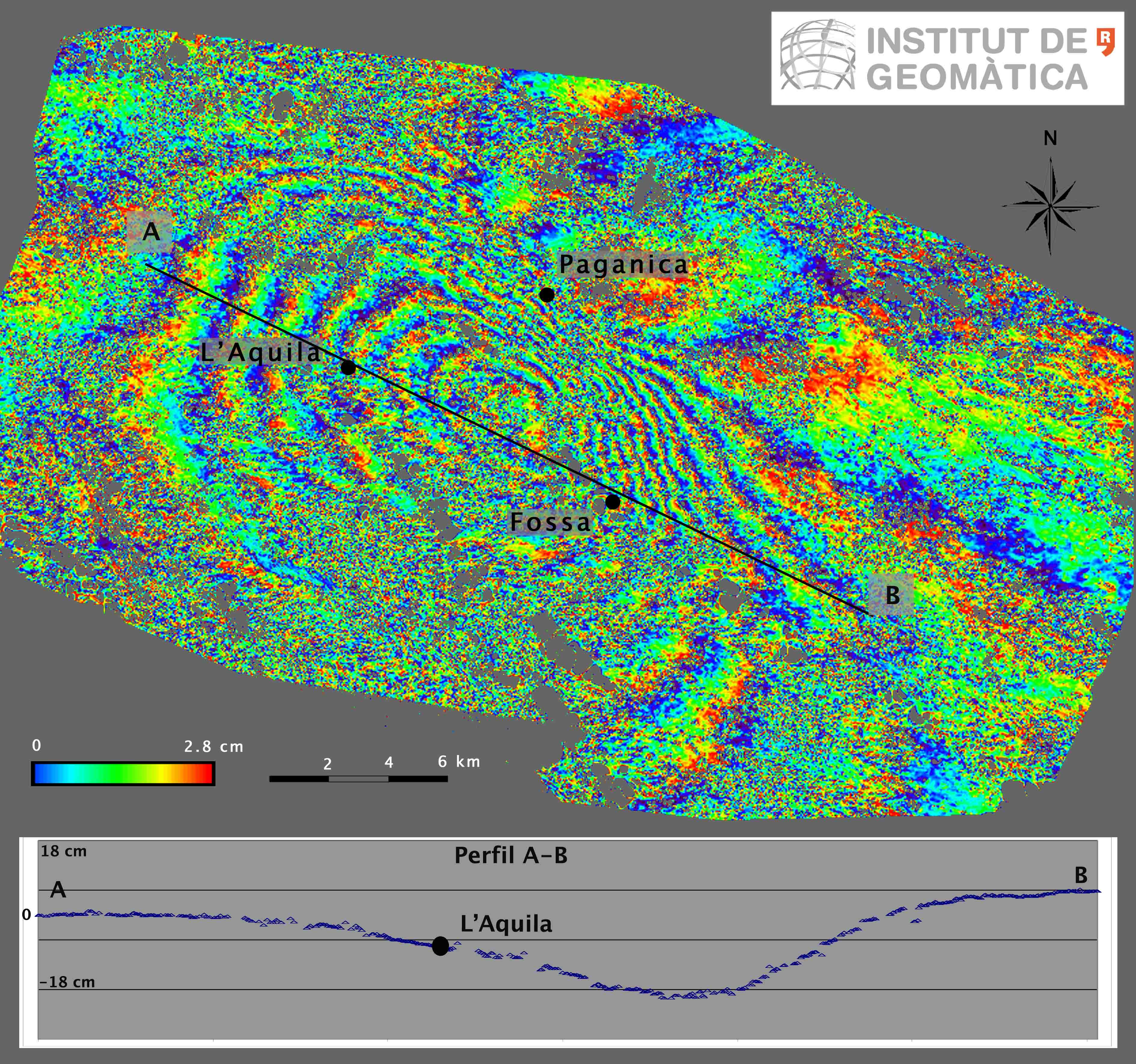 aquila's earthquake map