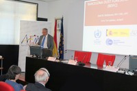 José M. Baldasano, catedrático de la UPC e investigador del BSC-CNS, durante el acto de presentación del Centro Operativo.