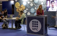 El estand de la UPC en el Barcelona Games World