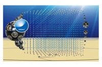 Ilustración que simula el futuro telescopio KM3NeT