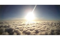 Fotografía "Escullera", captada desde el globo lanzado por el equipo NESLAB, ganadora del concurso Global Space Balloon Challenge