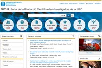 Una imagen de pantalla del portal FUTUR, el escaparate de la producción científica de la UPC