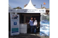 El stand de la Facultad de Náutica de Barcelona en el Salón Náutico Internacional de Barcelona.