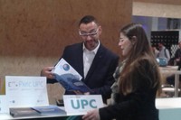 Estand de la UPC en la feria 4 Years For Now (4YFN), en Barcelona.