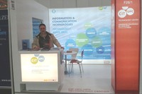 Estand del centro tecnológico CIT UPC, en la feria CeBIT 2015.