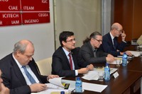 Los rectores de las cuatro universidades politécnicas que integran la alianza UP4.