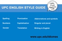 Imatge sobre els continguts que ofereix l'apartat English Style Guide 